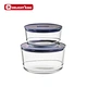 glass container with lid
